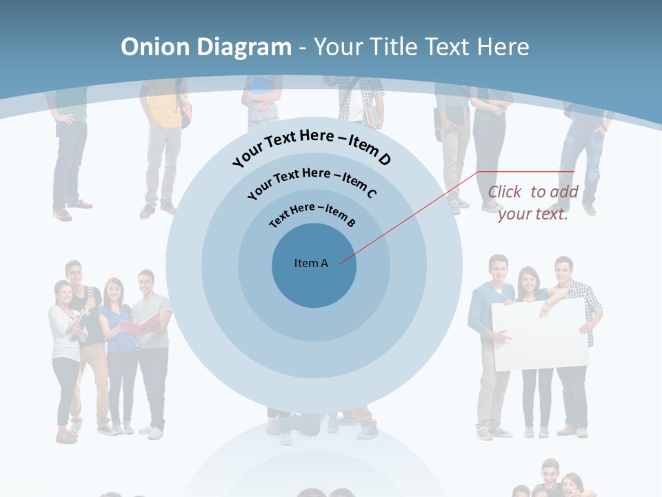 Student Gruppe Bewerben PowerPoint Template