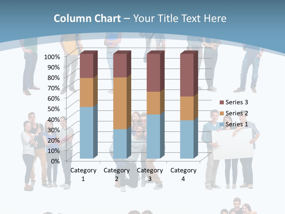 Student Gruppe Bewerben PowerPoint Template