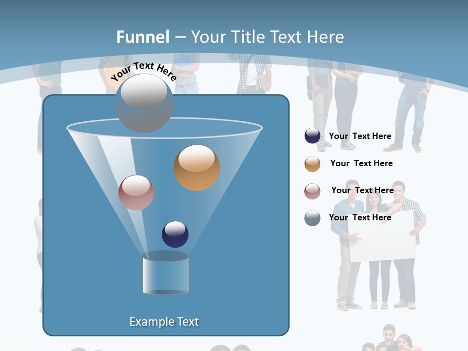 Student Gruppe Bewerben PowerPoint Template
