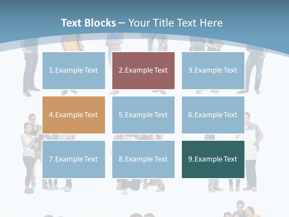 Student Gruppe Bewerben PowerPoint Template