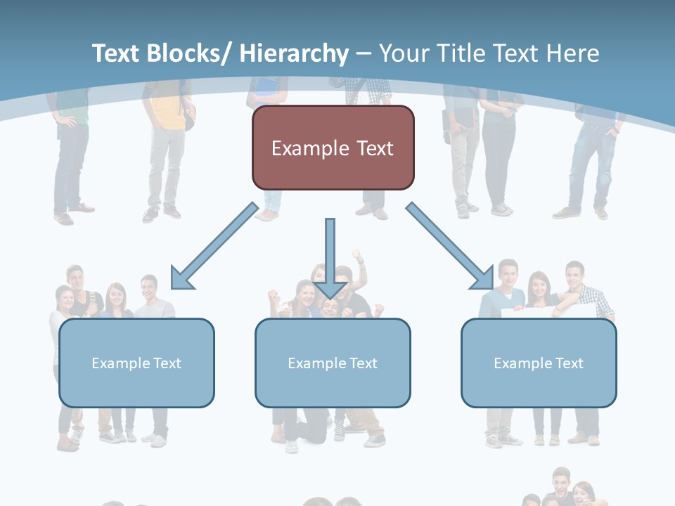 Student Gruppe Bewerben PowerPoint Template
