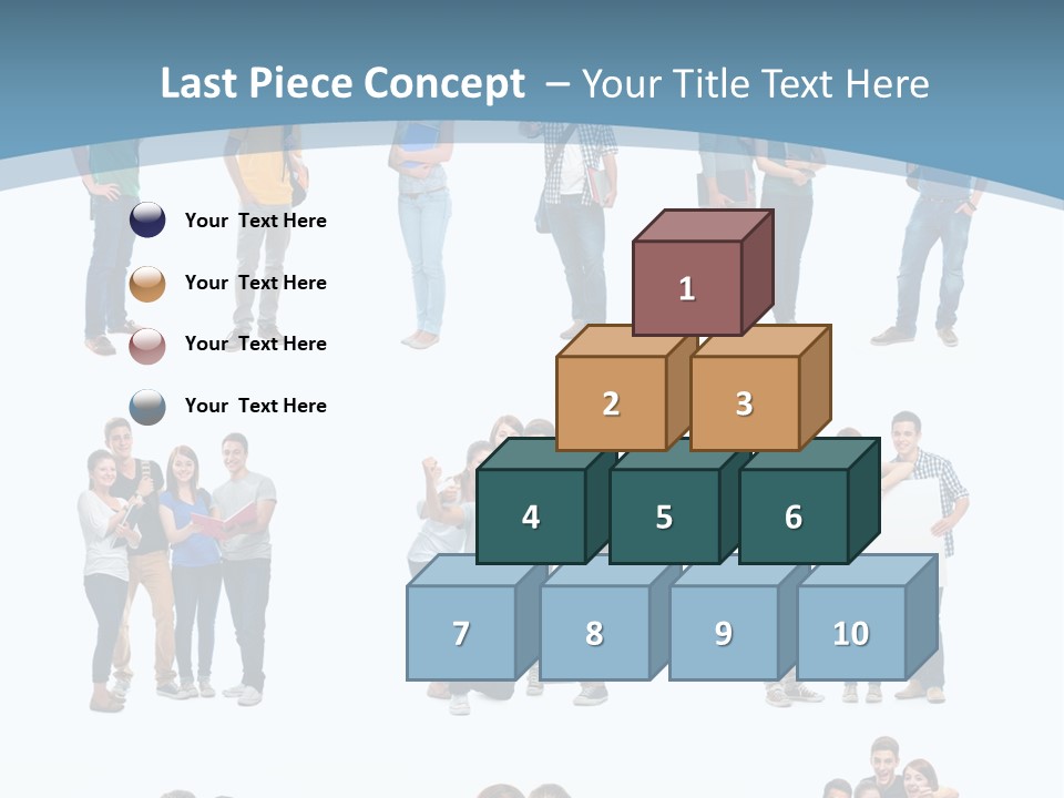 Student Gruppe Bewerben PowerPoint Template