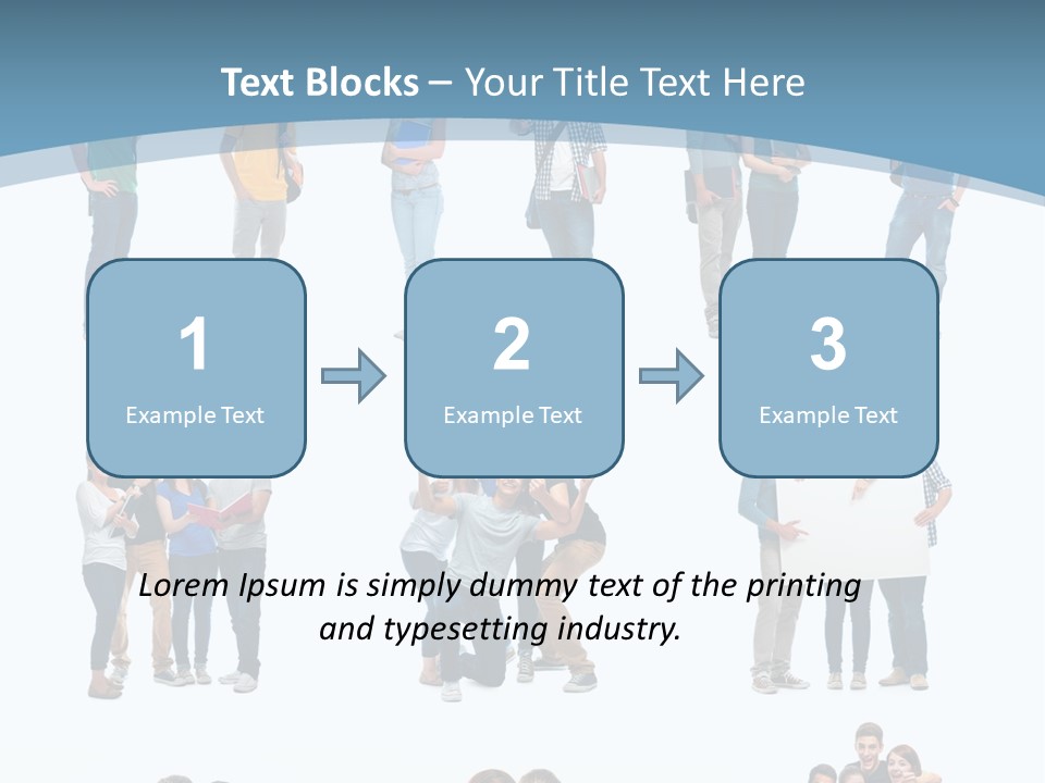 Student Gruppe Bewerben PowerPoint Template