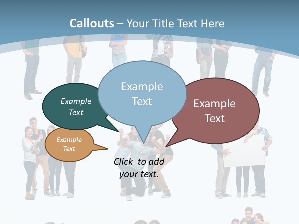Student Gruppe Bewerben PowerPoint Template