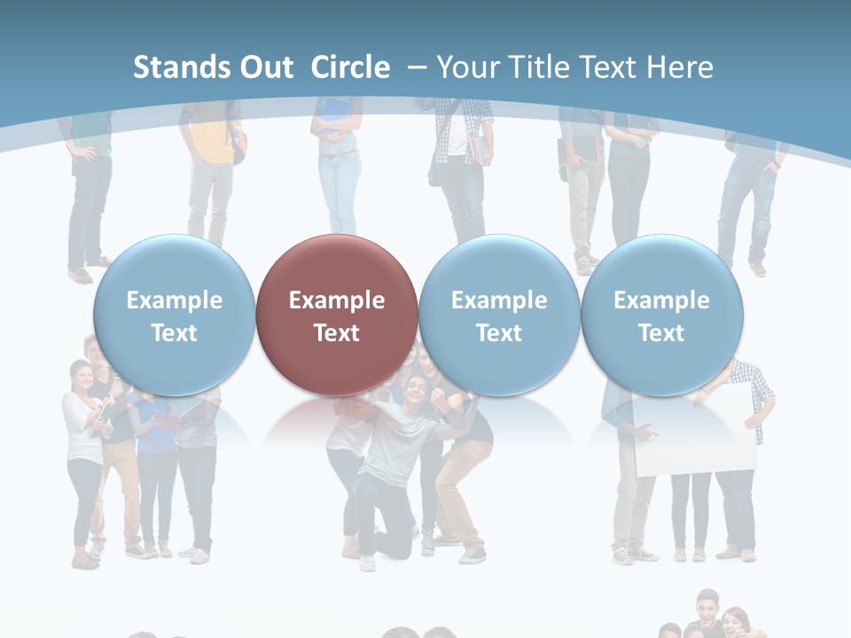 Student Gruppe Bewerben PowerPoint Template