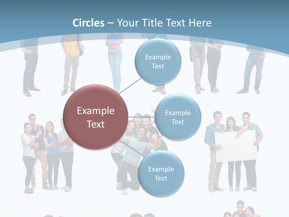 Student Gruppe Bewerben PowerPoint Template