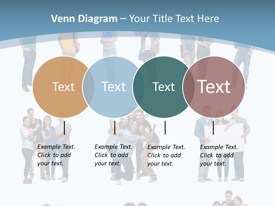 Student Gruppe Bewerben PowerPoint Template
