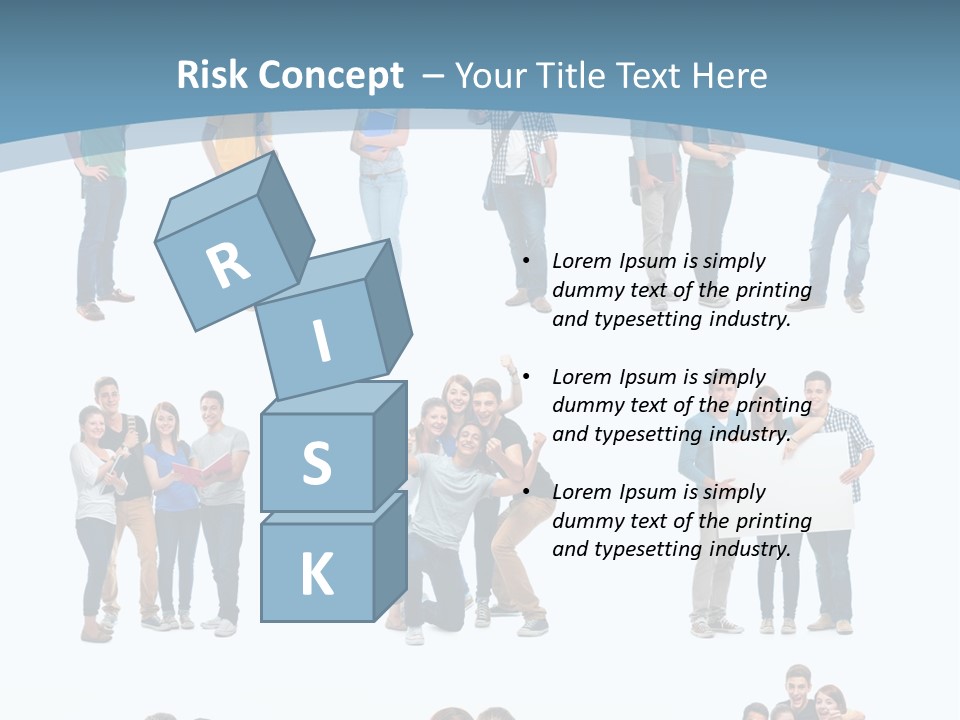 Student Gruppe Bewerben PowerPoint Template