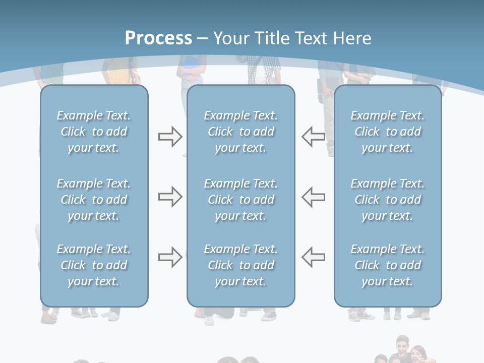 Student Gruppe Bewerben PowerPoint Template