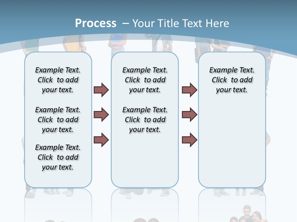 Student Gruppe Bewerben PowerPoint Template