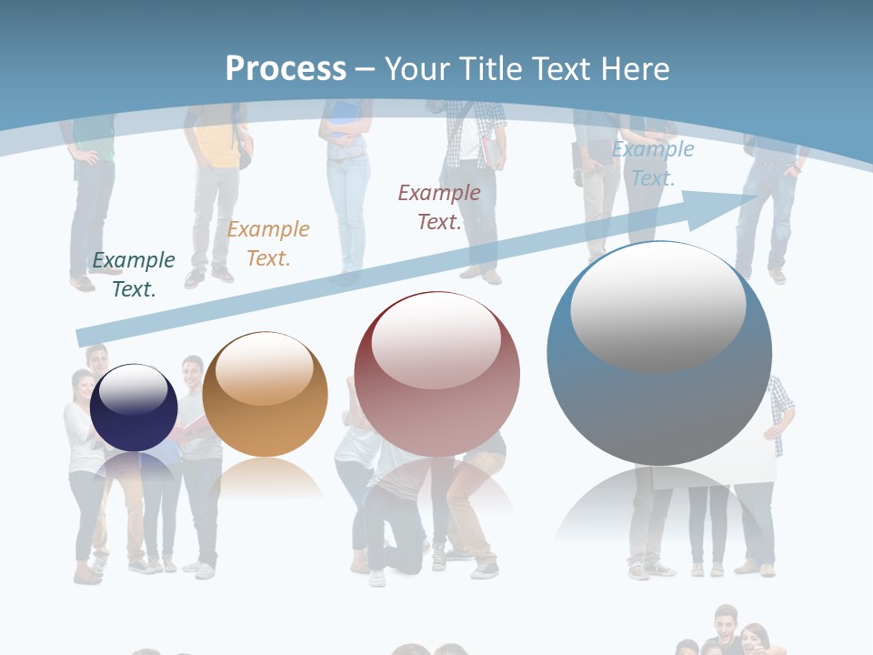 Student Gruppe Bewerben PowerPoint Template