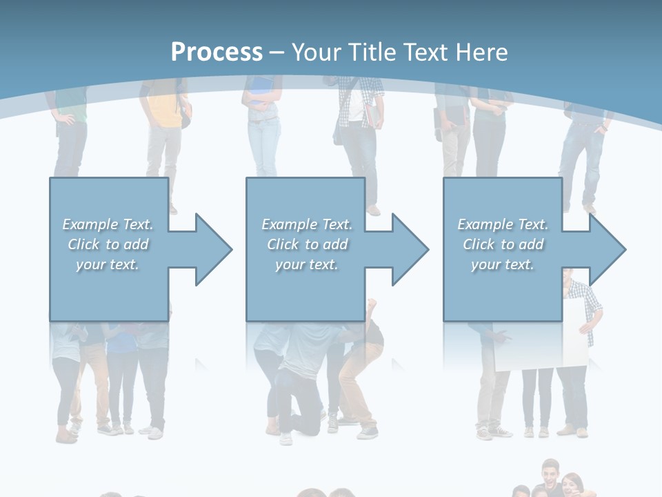 Student Gruppe Bewerben PowerPoint Template