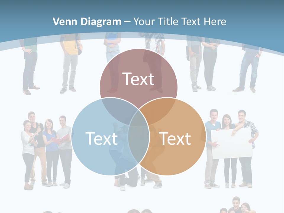 Student Gruppe Bewerben PowerPoint Template