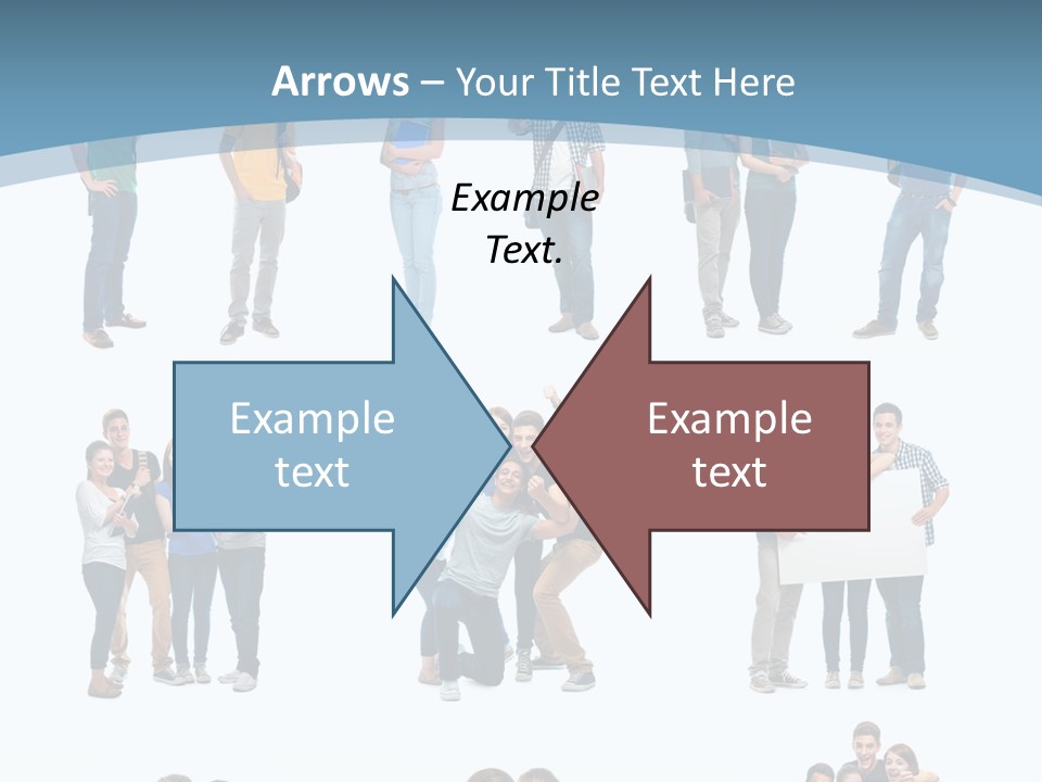 Student Gruppe Bewerben PowerPoint Template