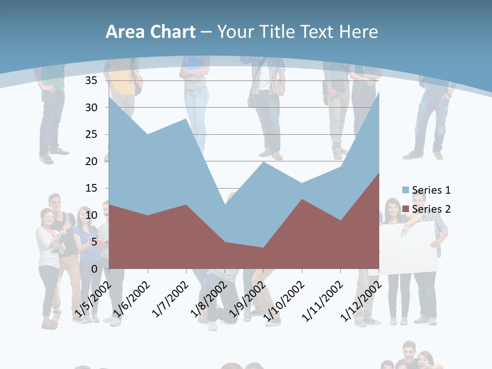 Student Gruppe Bewerben PowerPoint Template