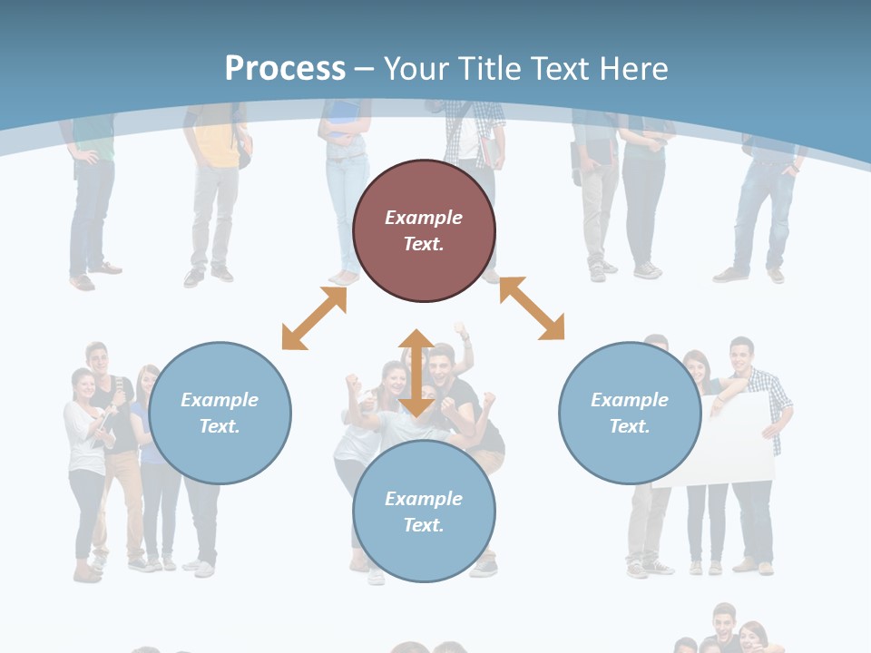 Student Gruppe Bewerben PowerPoint Template