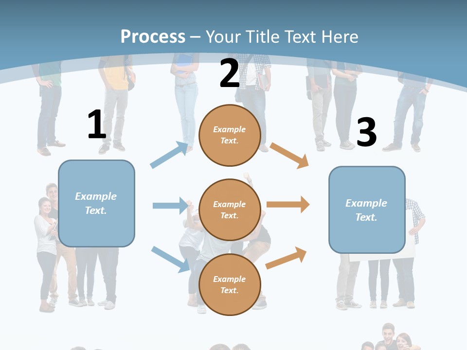 Student Gruppe Bewerben PowerPoint Template
