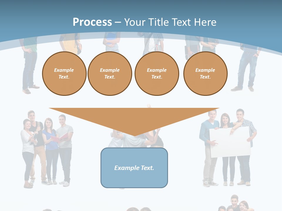 Student Gruppe Bewerben PowerPoint Template
