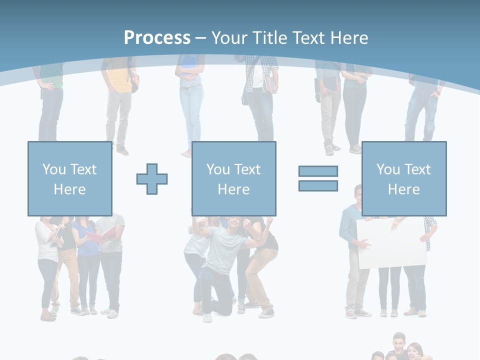 Student Gruppe Bewerben PowerPoint Template