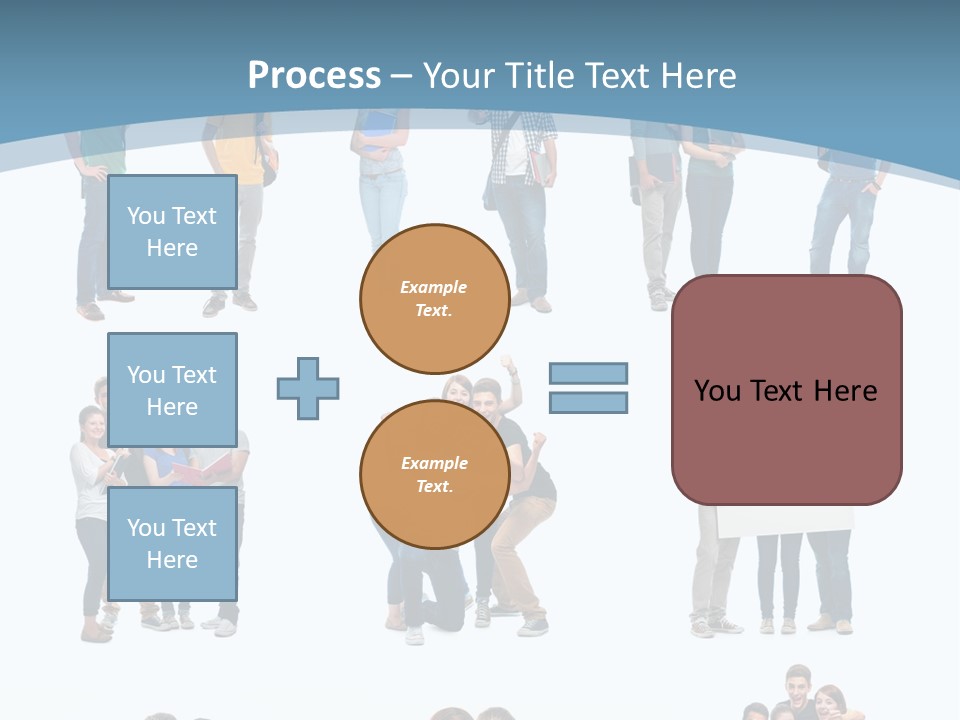 Student Gruppe Bewerben PowerPoint Template