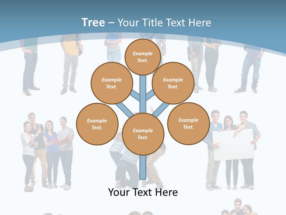 Student Gruppe Bewerben PowerPoint Template