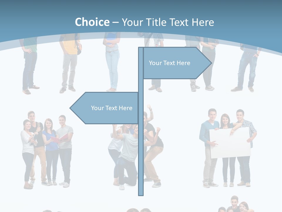 Student Gruppe Bewerben PowerPoint Template