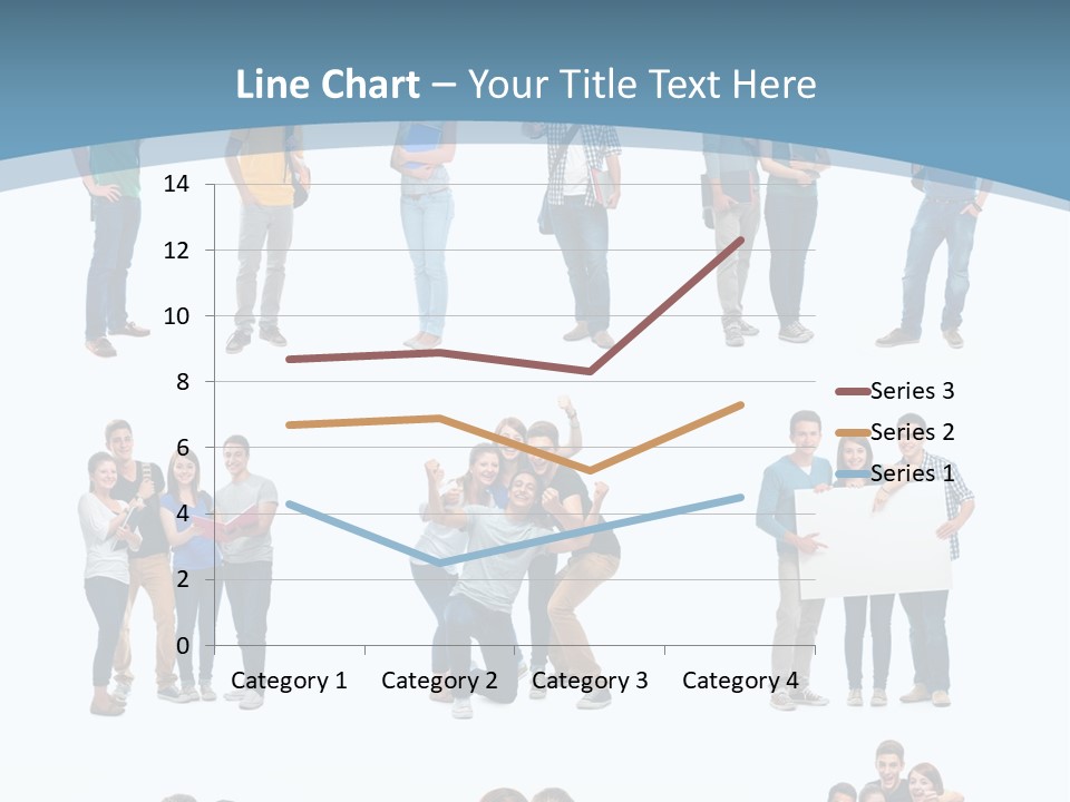 Student Gruppe Bewerben PowerPoint Template
