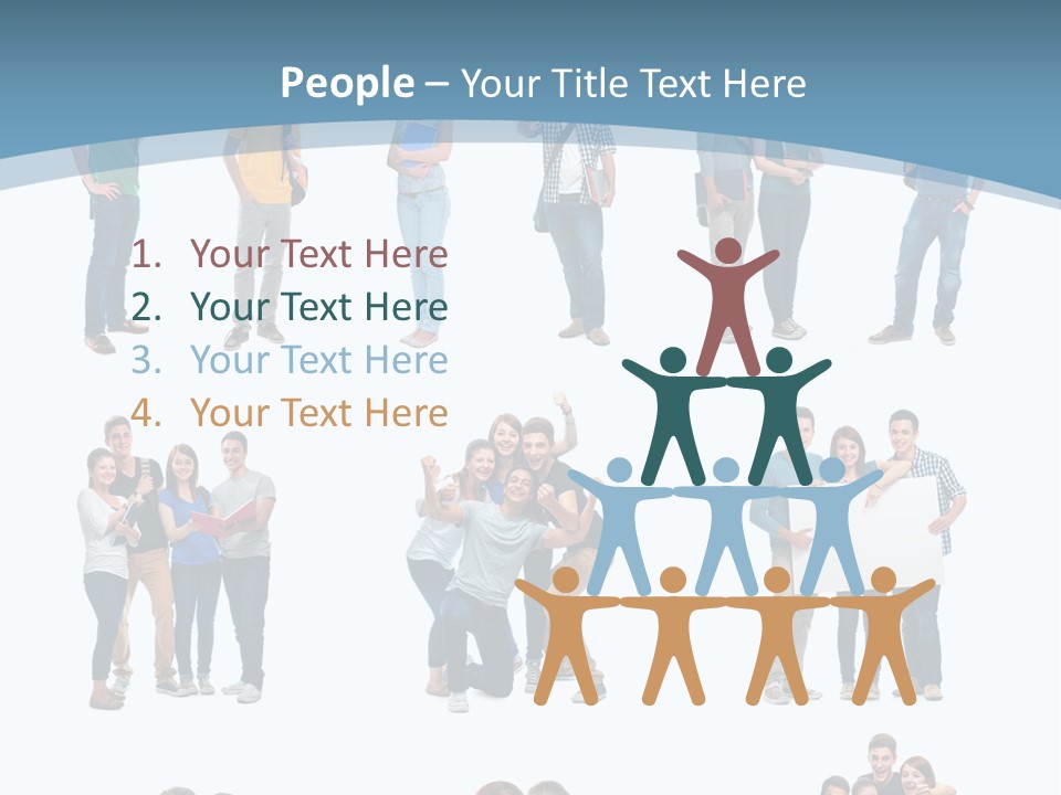 Student Gruppe Bewerben PowerPoint Template