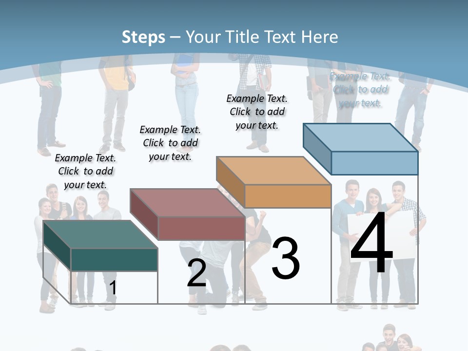 Student Gruppe Bewerben PowerPoint Template