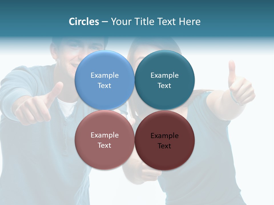 Studenten Jugendliche Zeigen PowerPoint Template