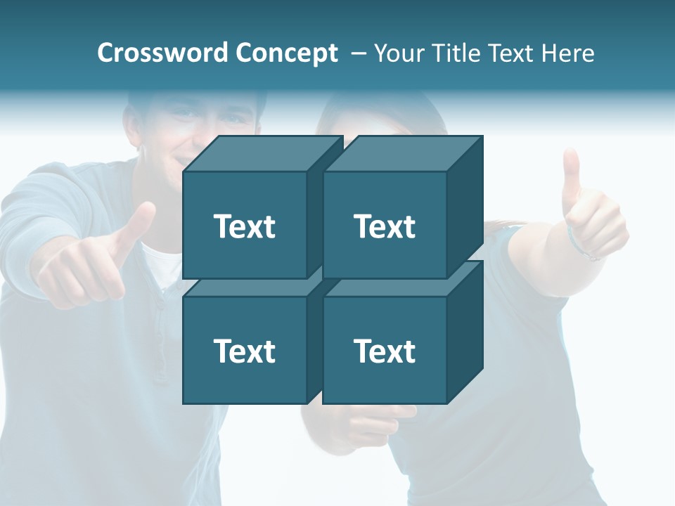 Studenten Jugendliche Zeigen PowerPoint Template