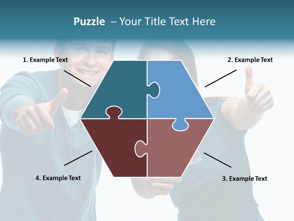 Studenten Jugendliche Zeigen PowerPoint Template