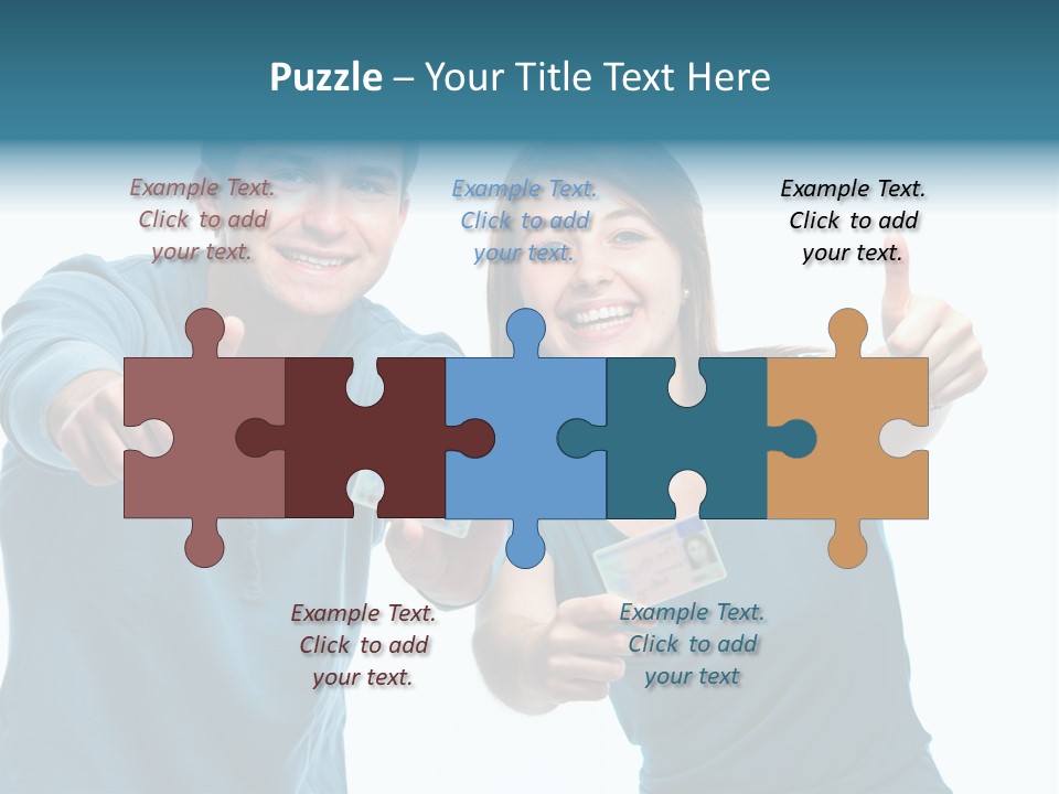 Studenten Jugendliche Zeigen PowerPoint Template