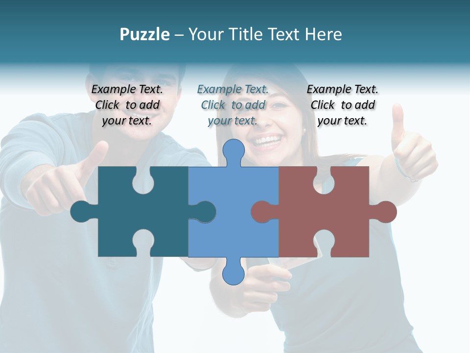 Studenten Jugendliche Zeigen PowerPoint Template