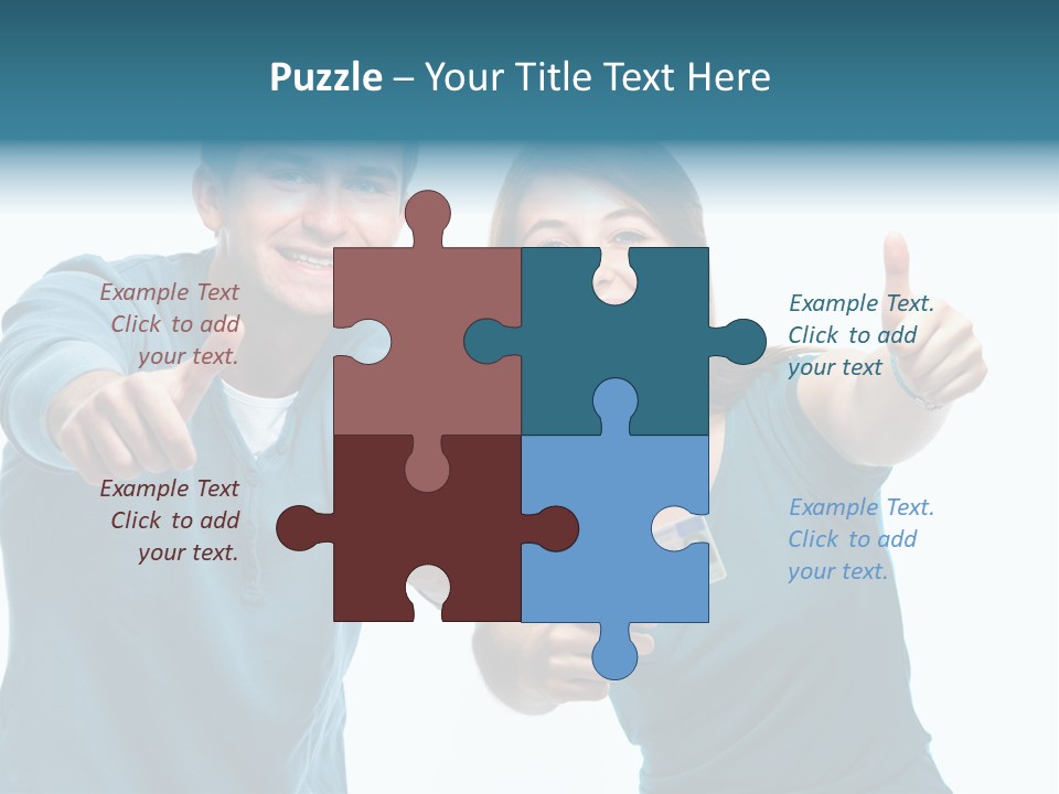 Studenten Jugendliche Zeigen PowerPoint Template