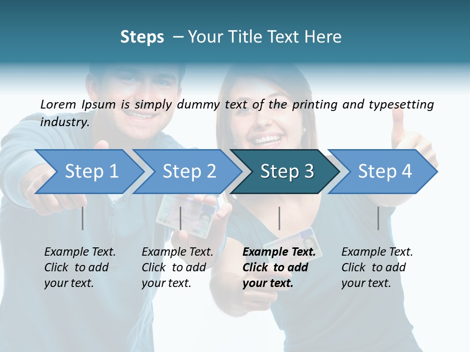 Studenten Jugendliche Zeigen PowerPoint Template