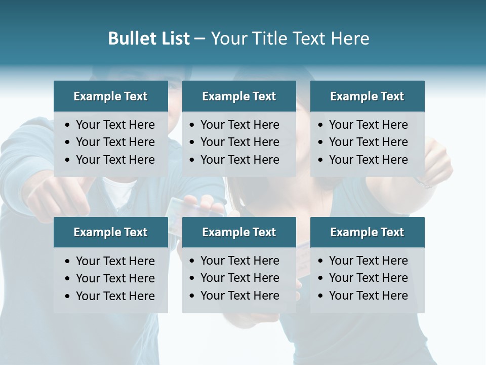 Studenten Jugendliche Zeigen PowerPoint Template