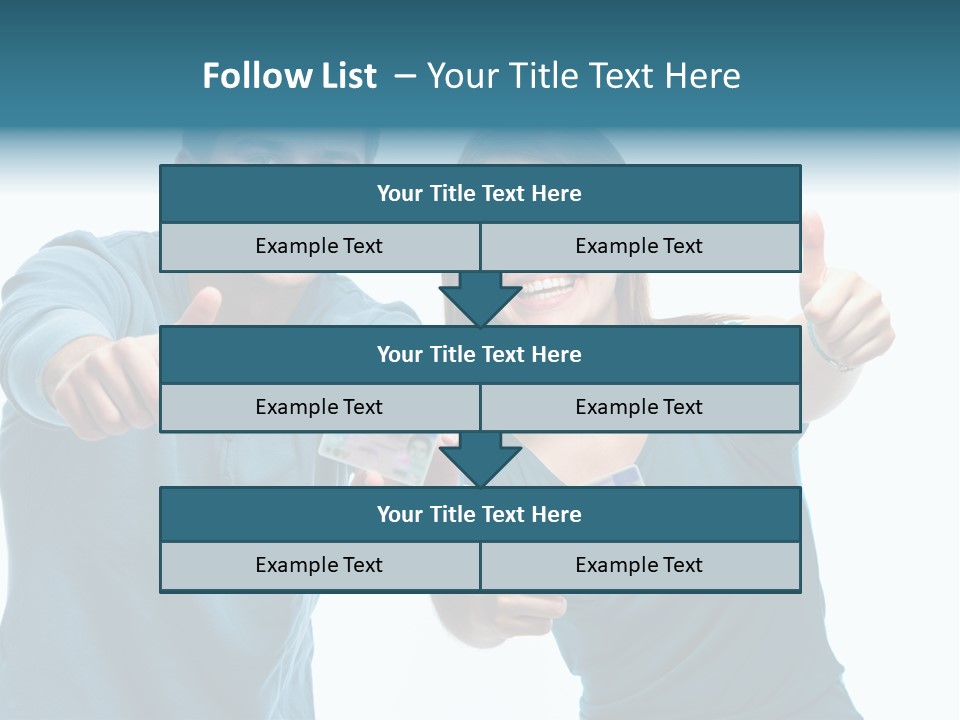 Studenten Jugendliche Zeigen PowerPoint Template