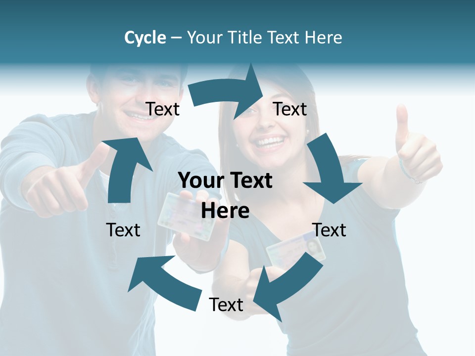 Studenten Jugendliche Zeigen PowerPoint Template