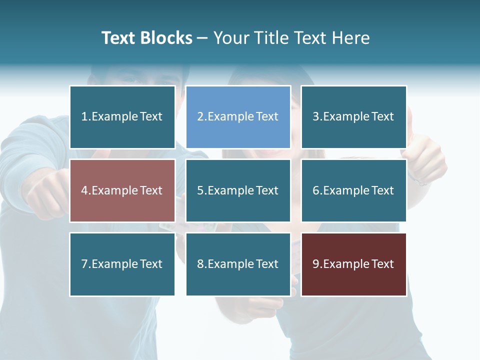 Studenten Jugendliche Zeigen PowerPoint Template