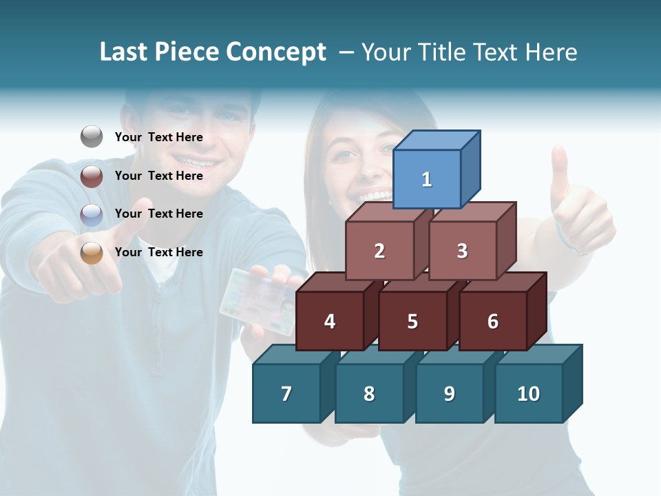 Studenten Jugendliche Zeigen PowerPoint Template