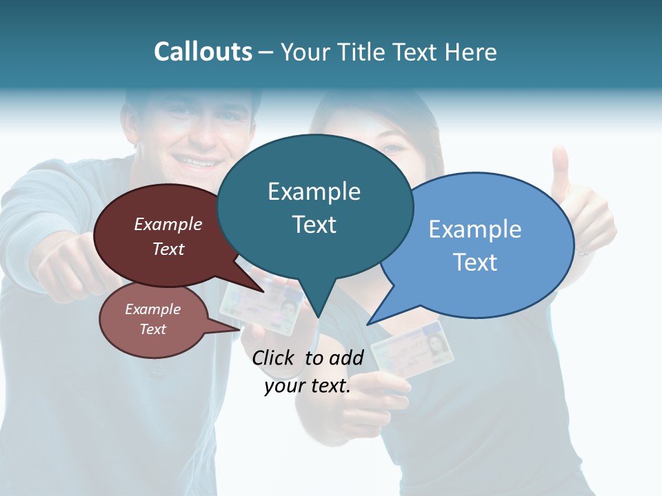 Studenten Jugendliche Zeigen PowerPoint Template