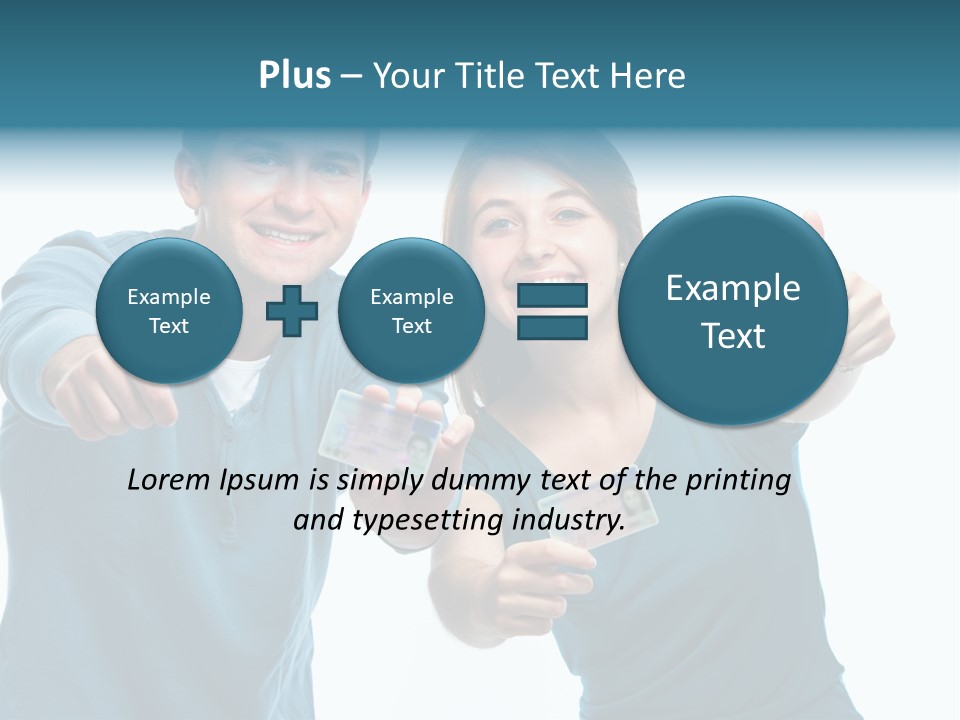 Studenten Jugendliche Zeigen PowerPoint Template