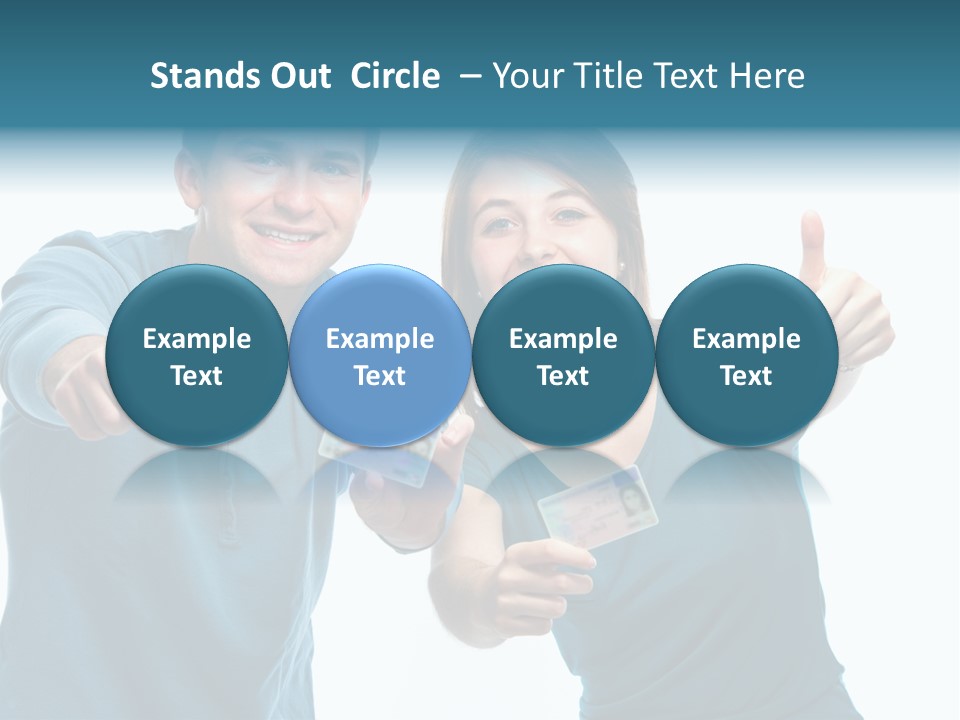 Studenten Jugendliche Zeigen PowerPoint Template