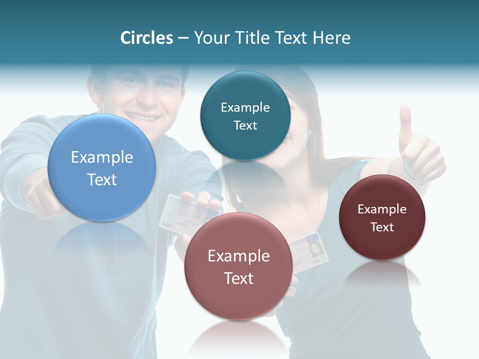 Studenten Jugendliche Zeigen PowerPoint Template