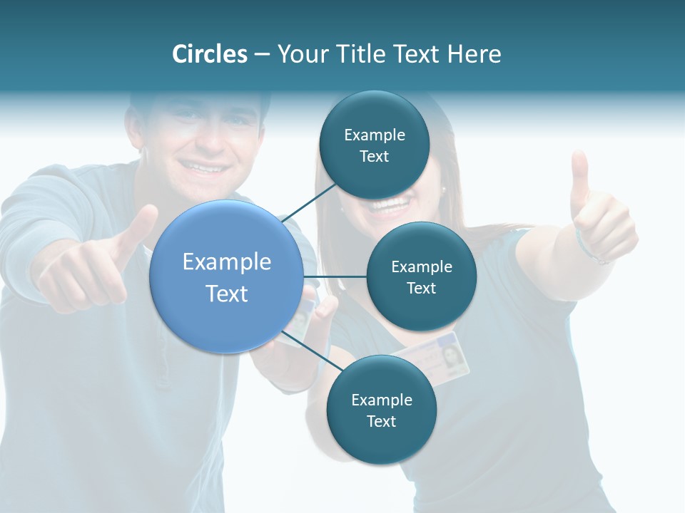 Studenten Jugendliche Zeigen PowerPoint Template