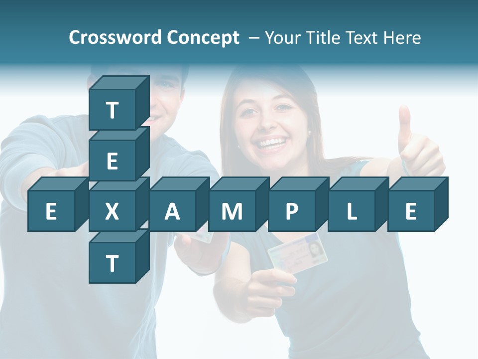 Studenten Jugendliche Zeigen PowerPoint Template