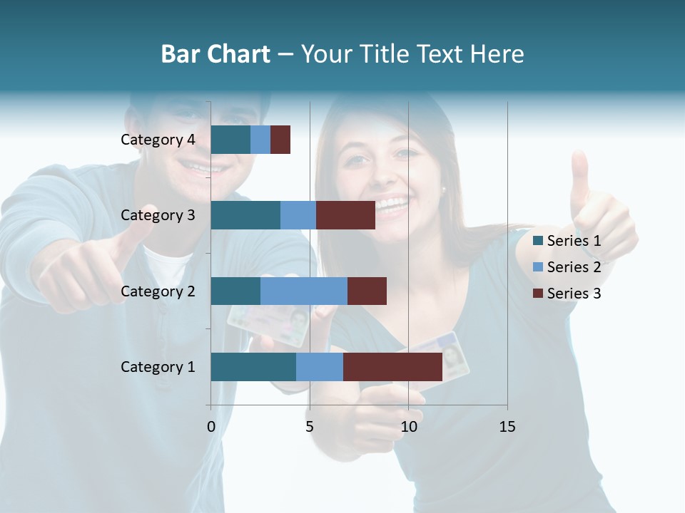 Studenten Jugendliche Zeigen PowerPoint Template
