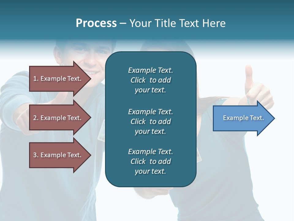 Studenten Jugendliche Zeigen PowerPoint Template