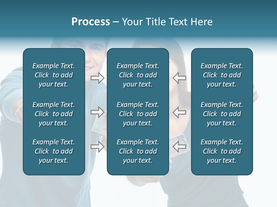 Studenten Jugendliche Zeigen PowerPoint Template